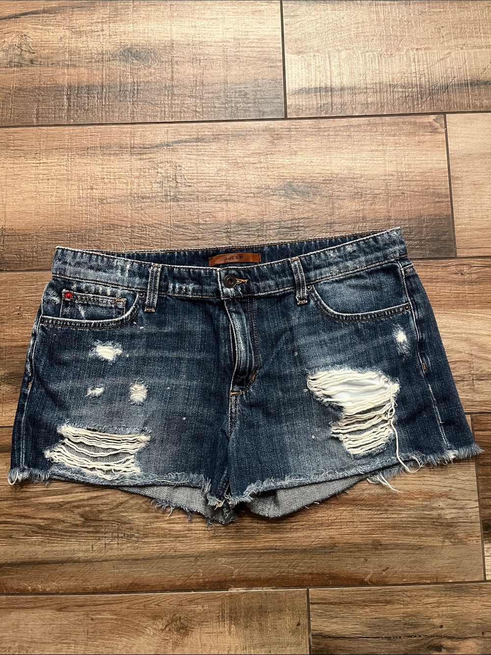 Joe's Jeans Distressed Blue Denim Cutoff Shorts